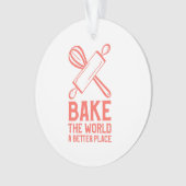 ウィスク転がとピンが世界をより良いPlにする オーナメント (正面)