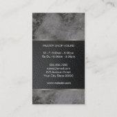 ウィスク転がのピンカリカリナルマスターブラックマーブル 名刺 (裏面)