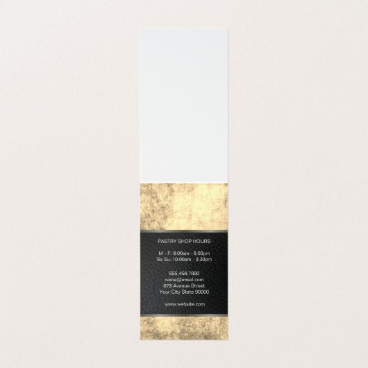 ウィスク転がのピン料理マスターラックス金ゴールドテクスチャ 名刺 (内部フラット)