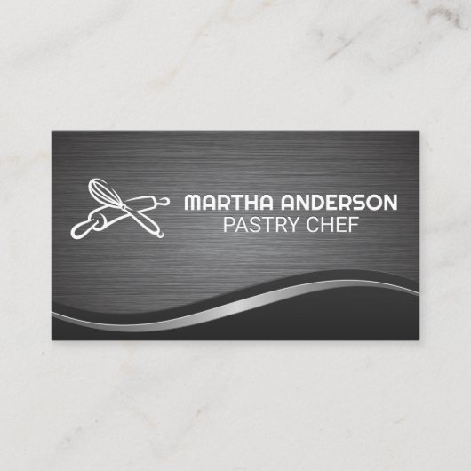 ウィスク転がピン | 料理 名刺 (正面)