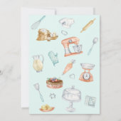 ウィスク遠くにキッチンブライダルシャワー招待 招待状 (裏面)