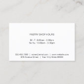 ウィスク金ゴールド料理の金属光沢 名刺 (裏面)