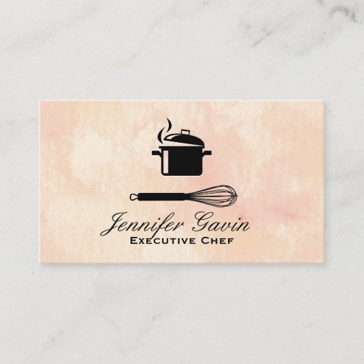ウィスク |エグゼクティブシェフ |料理ポット 名刺 (正面)