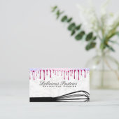 ウィスク | グリッター《写真》ぼけ味ドリップ 名刺 (スタンド正面)