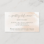 ウィスク シグネチャー bakery かわいいシェフ 名刺 (裏面)