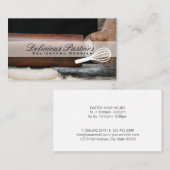 ウィスク | パティシシェフ | パン生地 | の転がピン 名刺 (正面/裏面)