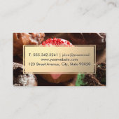 ウィスク |ペストリー・ドーナツ |金ゴールドフレーム 名刺 (裏面)