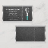 ウィスク |レザーステッチ |メタリック縁ど 名刺 (正面/裏面)