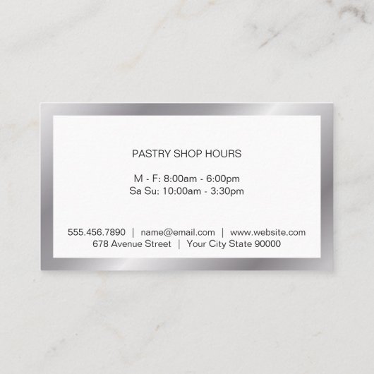 ウィスク |料理マスター名刺 名刺 (裏面)