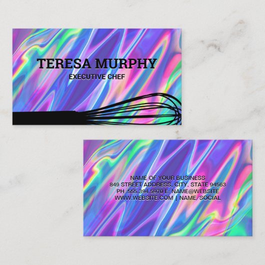 ウィスク | 虹の液体 名刺 (正面/裏面)