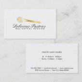 ウィスク(金ゴールド)変動 |料理マスター 名刺 (正面/裏面)