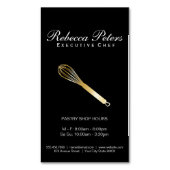 ウィスク(金ゴールド) |料理マスター マグネット名刺 (正面縦)