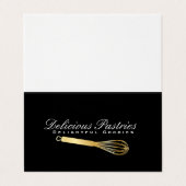 ウィスク(金ゴールド) |料理マスター 名刺 (外部フラット)