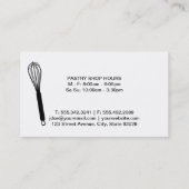 ウィスクIII （マゼンタ） |料理マスター 名刺 (裏面)