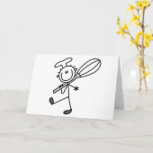 ウィスクTシャツを着たフィギュアシェフ カード (黄色い花)