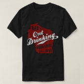 ウィスコンシンあなたの州88ビールギフトを飲んで Tシャツ (デザイン正面)