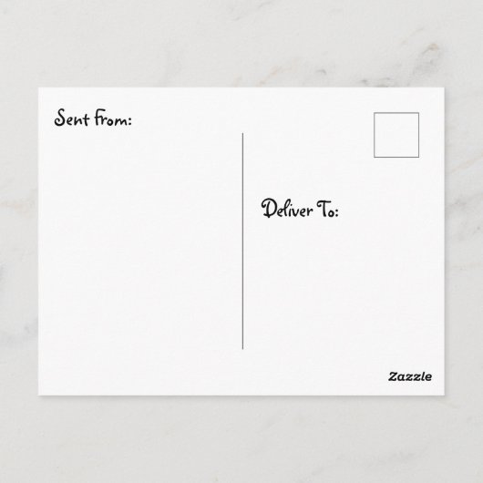 ウィスコンシンかわいらしスノー風景写真から ポストカード (裏面)