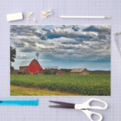 ウィスコンシンが嵐の空の下でバーンズ 薄葉紙 (クラフト)