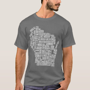 ウィスコンシンについての不機嫌(灰色) Tシャツ