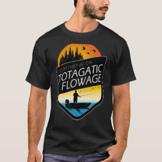 ウィスコンシンのウィスコンシン川に行きたいな Tシャツ