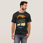ウィスコンシンのウィスコンシン川に行きたいな Tシャツ (正面フル)