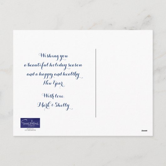 ウィスコンシンのクリスマスカードまたは州の細目の郵便はがき シーズンポストカード (裏面)