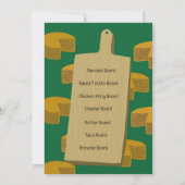 ウィスコンシンのサッカーに自分のボードパーティーをもたらす 招待状 (裏面)