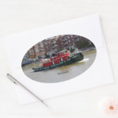 ウィスコンシンのステッカー 楕円形シール (封筒)