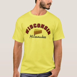 ウィスコンシンのチーズカスタムな町の名前 Tシャツ