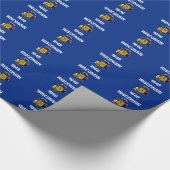 ウィスコンシンのバナーパターン ラッピングペーパー (角)