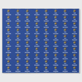 ウィスコンシンのバナーパターン ラッピングペーパー (フラット)