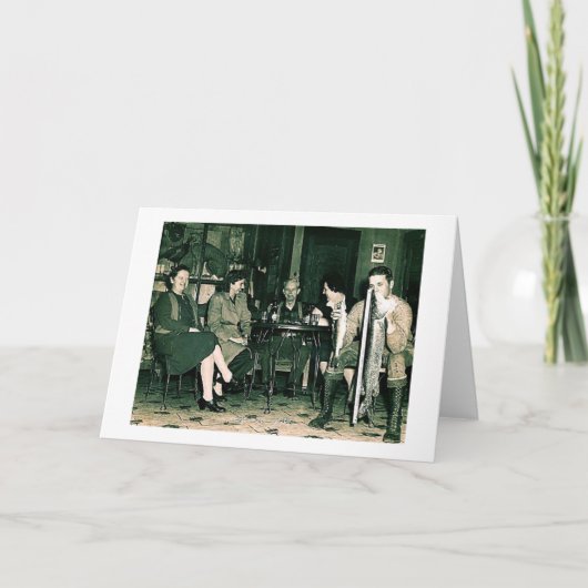 ウィスコンシンのバーのヴィンテージの漁師 シーズンカード (正面)