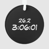 ウィスコンシンのマラソンの後マラソン オーナメント (裏面)
