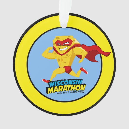 ウィスコンシンのマラソンの後マラソン オーナメント (正面)