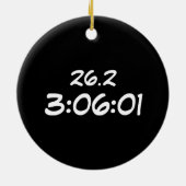 ウィスコンシンのマラソンの後マラソン セラミックオーナメント (裏面)