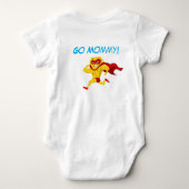 ウィスコンシンのマラソン競争日 ベビーボディスーツ (裏面)