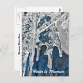 ウィスコンシンの冬 ポストカード (正面/裏面)