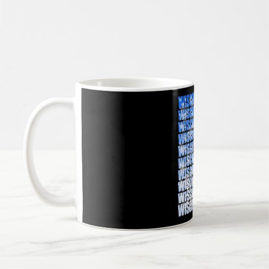 ウィスコンシンの冬 – 雪片の落下 コーヒーマグカップ (左)