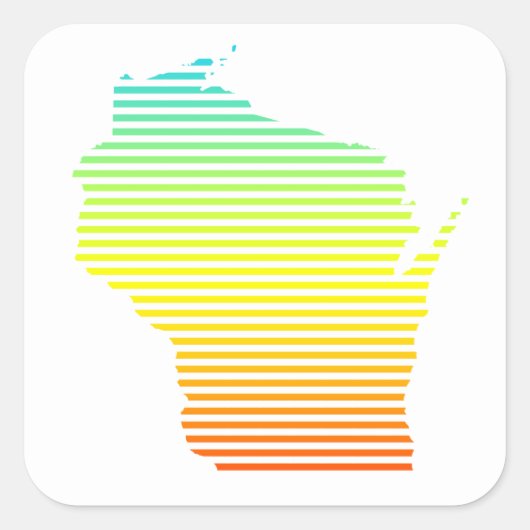 ウィスコンシンの冷え色 スクエアシール (正面)