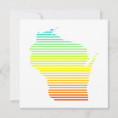 ウィスコンシンの冷え色 招待状 (正面)