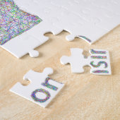 ウィスコンシンの地図 ジグソーパズル (側面)