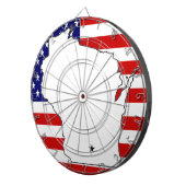 ウィスコンシンの地図 ダーツボード (正面右)