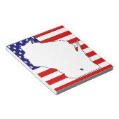 ウィスコンシンの地図 ノートパッド (アングル)