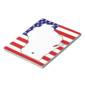 ウィスコンシンの地図 ノートパッド (回転)