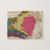 ウィスコンシンの地質図 ジグソーパズル (横)