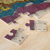 ウィスコンシンの地質図 ジグソーパズル (側面)