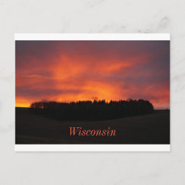 ウィスコンシンの夕日 ポストカード