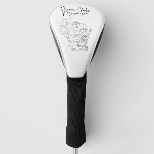 ウィスコンシンの夕食クラブ ゴルフヘッドカバー (正面)