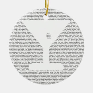 ウィスコンシンの夕食クラブ – Martini セラミックオーナメント