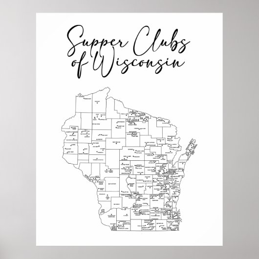 ウィスコンシンの夕食会のポスター ポスター (正面)